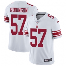Men's Nike New York Giants #57 Keenan Robinson White Vapor Untouchable Limited Player NFL Jersey