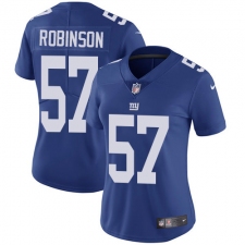 Women's Nike New York Giants #57 Keenan Robinson Elite Royal Blue Team Color NFL Jersey