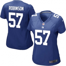 Women's Nike New York Giants #57 Keenan Robinson Game Royal Blue Team Color NFL Jersey