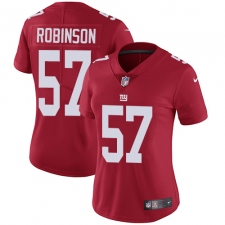 Women's Nike New York Giants #57 Keenan Robinson Red Alternate Vapor Untouchable Limited Player NFL Jersey