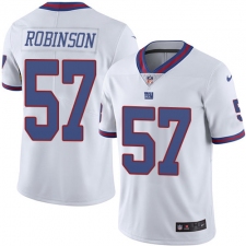 Youth Nike New York Giants #57 Keenan Robinson Limited White Rush Vapor Untouchable NFL Jersey