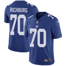 Youth Nike New York Giants #70 Weston Richburg Elite Royal Blue Team Color NFL Jersey