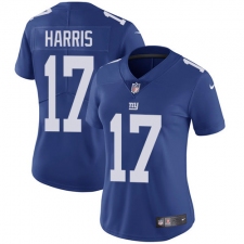 Women's Nike New York Giants #17 Dwayne Harris Elite Royal Blue Team Color NFL Jersey