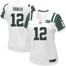 Women's Nike New York Jets #12 Joe Namath Game White NFL Jersey