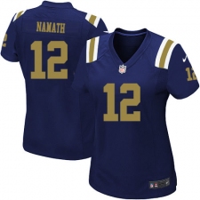 Women's Nike New York Jets #12 Joe Namath Limited Navy Blue Alternate NFL Jersey