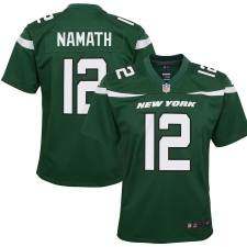 Youth New York Jets #12 Joe Namath NikeRetired Player Game Jersey - Green