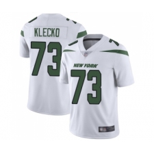 Men's New York Jets #73 Joe Klecko White Vapor Untouchable Limited Player Football Jersey