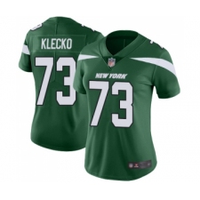 Women's New York Jets #73 Joe Klecko Green Team Color Vapor Untouchable Limited Player Football Jersey