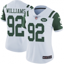 Women's Nike New York Jets #92 Leonard Williams White Vapor Untouchable Limited Player NFL Jersey
