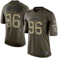 Youth Nike New York Jets #96 Muhammad Wilkerson Elite Green Salute to Service NFL Jersey