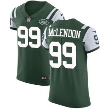 Men's Nike New York Jets #99 Steve McLendon Elite Green Team Color NFL Jersey