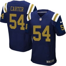 Men's Nike New York Jets #54 Bruce Carter Elite Navy Blue Alternate NFL Jersey