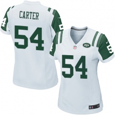 Women's Nike New York Jets #54 Bruce Carter Game White NFL Jersey