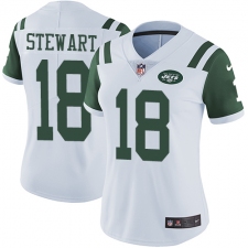 Women's Nike New York Jets #18 ArDarius Stewart White Vapor Untouchable Limited Player NFL Jersey