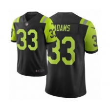 Men New York Jets #33 Jamal Adams Black Green City Edition Vapor Limited Jersey