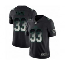 Men New York Jets #33 Jamal Adams Black Smoke Fashion Limited Jersey