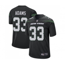 Men's New York Jets #33 Jamal Adams Game Black Alternate Football Jersey