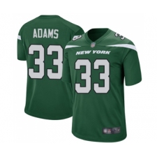 Men's New York Jets #33 Jamal Adams Game Green Team Color Football Jersey