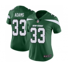 Women's New York Jets #33 Jamal Adams Green Team Color Vapor Untouchable Limited Player Football Jersey