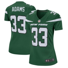 Women's New York Jets #33Jamal Adams Nike Green Player Game Jersey