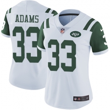 Women's Nike New York Jets #33 Jamal Adams Elite White NFL Jersey