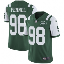 Youth Nike New York Jets #98 Mike Pennel Elite Green Team Color NFL Jersey