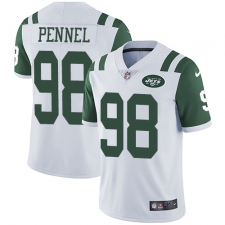 Youth Nike New York Jets #98 Mike Pennel Elite White NFL Jersey