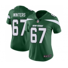 Women's New York Jets #67 Brian Winters Green Team Color Vapor Untouchable Limited Player Football Jersey