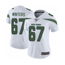 Women's New York Jets #67 Brian Winters White Vapor Untouchable Limited Player Football Jersey