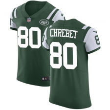 Men's Nike New York Jets #80 Wayne Chrebet Elite Green Team Color NFL Jersey