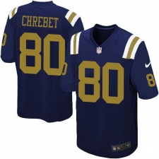 Youth Nike New York Jets #80 Wayne Chrebet Limited Navy Blue Alternate NFL Jersey