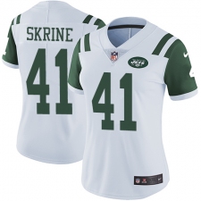 Women's Nike New York Jets #41 Buster Skrine Elite White NFL Jersey