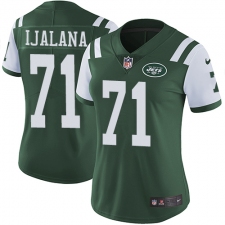 Women's Nike New York Jets #71 Ben Ijalana Elite Green Team Color NFL Jersey