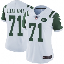 Women's Nike New York Jets #71 Ben Ijalana Elite White NFL Jersey
