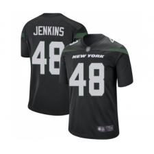 Men's New York Jets #48 Jordan Jenkins Game Black Alternate Football Jersey