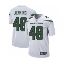 Men's New York Jets #48 Jordan Jenkins Game White Football Jersey