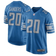 Men's Nike Detroit Lions #20 Barry Sanders Game Light Blue Team Color NFL Jersey