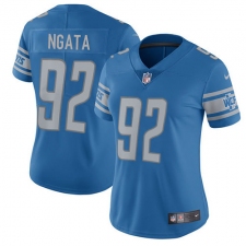 Women's Nike Detroit Lions #92 Haloti Ngata Elite Light Blue Team Color NFL Jersey