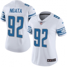 Women's Nike Detroit Lions #92 Haloti Ngata Limited White Vapor Untouchable NFL Jersey