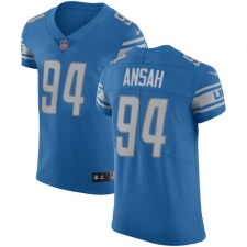 Men's Nike Detroit Lions #94 Ziggy Ansah Light Blue Team Color Vapor Untouchable Elite Player NFL Jersey