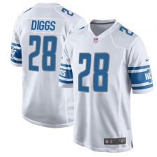 Men's Nike Detroit Lions #28 Quandre Diggs Game White NFL Jersey