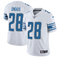 Men's Nike Detroit Lions #28 Quandre Diggs Limited White Vapor Untouchable NFL Jersey