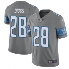 Youth Nike Detroit Lions #28 Quandre Diggs Limited Steel Rush Vapor Untouchable NFL Jersey