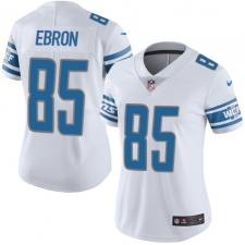 Women's Nike Detroit Lions #85 Eric Ebron Elite White NFL Jersey