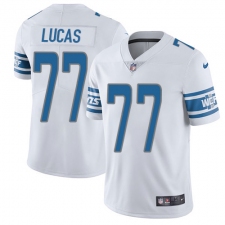 Youth Nike Detroit Lions #77 Cornelius Lucas Elite White NFL Jersey