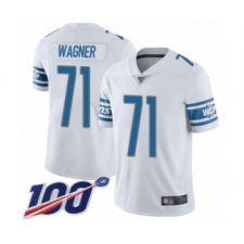Men's Detroit Lions #71 Ricky Wagner White Vapor Untouchable Limited Player 100th Season Football Jersey
