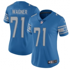 Women's Nike Detroit Lions #71 Ricky Wagner Elite Light Blue Team Color NFL Jersey