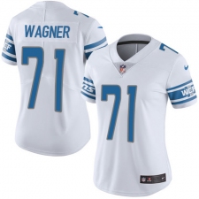 Women's Nike Detroit Lions #71 Ricky Wagner Elite White NFL Jersey