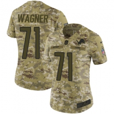 Women's Nike Detroit Lions #71 Ricky Wagner Limited Camo 2018 Salute to Service NFL Jersey