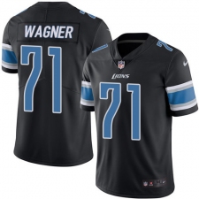 Youth Nike Detroit Lions #71 Ricky Wagner Limited Black Rush Vapor Untouchable NFL Jersey